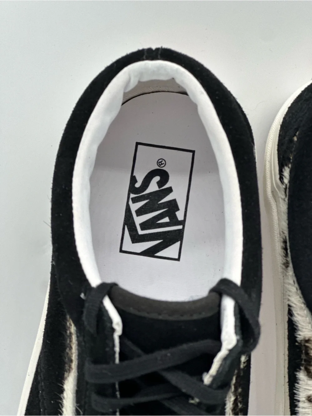 Vans Old Skool Black and White Suede Skate Shoes